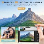 4K 48MP Compact Vlogging Camera with 16x Zoom