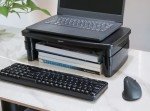 Adjustable Monitor Riser Stand for Neck Relief