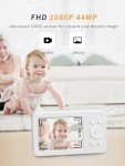 MUTRAIN Slide Open 1080P Android Camera, White