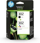 HP 302 Original Black and Tri-Color Ink Cartridges