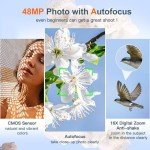 4K 48MP Compact Vlogging Camera with 16x Zoom