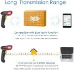 NETUM Wireless Bluetooth QR Barcode Scanner NT-1228BL