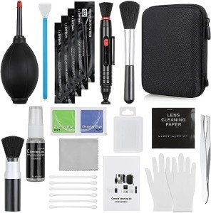 Camera Cleaning Kit with Blower, Solutions & Tools