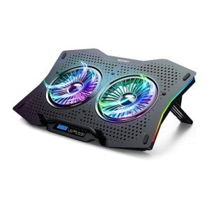 TECKNET RGB Laptop Cooling Pad with LED Display