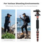 K&F Concept 61" Lightweight Carbon Fiber Tripod