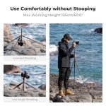 K&F Concept 61" Lightweight Carbon Fiber Tripod