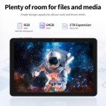PRITOM 10-Inch Android 14 Tablet with Keyboard