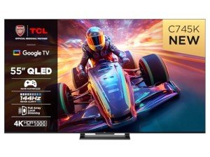 TCL 55C745K 55" 4K QLED Smart TV 144Hz