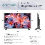 Antteq 32" Smart TV with Voice Remote