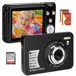 48MP 2.7K Kids Compact Digital Camera with Zoom