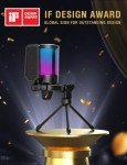 FIFINE USB Gaming Microphone with RGB & Accessories