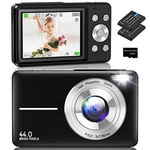 Amdeurdi FHD 1080P Compact Vlogging Camera 44MP