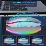 Wireless Bluetooth Mouse with USB-C Adapter