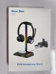 RGB Headphone Stand with Wireless Charger and USB Ports