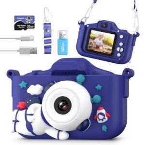 Kids 1080P HD Camera with 32GB Card & Case