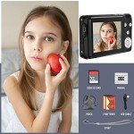 48MP 2.7K Kids Compact Digital Camera with Zoom