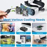 GDSTIME 2-Pack 50mm USB Mini Cooling Fans