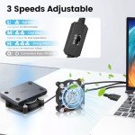 GDSTIME 2-Pack 50mm USB Mini Cooling Fans