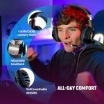 RGB Gaming Headset with Adjustable Mic for PC/Console