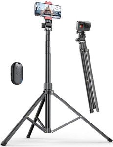 71'' Extendable Aluminum Phone Tripod with Remote