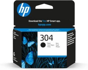 HP 304 Original Black Ink Cartridge, Single Pack