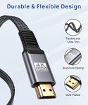 JSAUX 3M 4K Slim HDMI Cable - Ultra High Speed