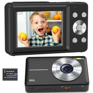 Compact 44MP Digital Camera with LCD Screen