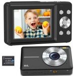 Compact 44MP Digital Camera with LCD Screen