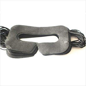 Saidbuds 100 Pack Disposable VR Mask Covers (Black)