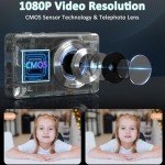 Compact 44MP Digital Camera with LCD Screen