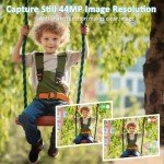 Compact 44MP Digital Camera with LCD Screen