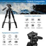 JOILCAN 74" Lightweight Tripod for DSLR and Phones