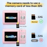 1080P FHD Compact 44MP Vlogging Camera (Pink)