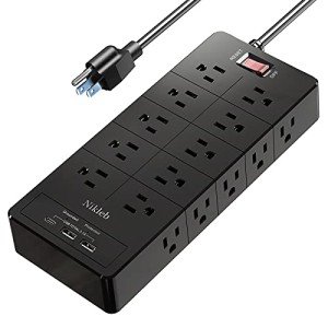 23-in-1 Power Strip with USB and USB-C Ports