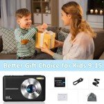 Compact 44MP Digital Camera with LCD Screen