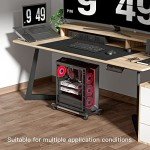 Adjustable Mobile CPU Stand with Rolling Wheels
