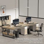 Adjustable Mobile CPU Stand with Rolling Wheels
