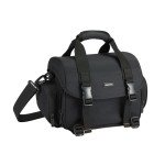 Amazon Basics Large DSLR Camera Bag, Black/Orange