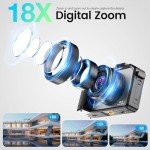 UCMDA 4K 48MP WiFi Digital Camera with Zoom