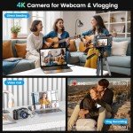 UCMDA 4K 48MP WiFi Digital Camera with Zoom