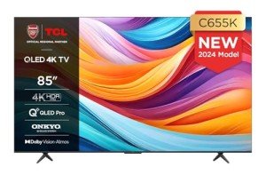 TCL 85-Inch 4K QLED Smart TV with Dolby Vision