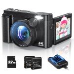 4K Vlogging Camera with Autofocus and 48MP