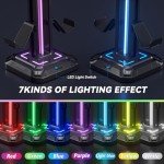 KDD Gaming Headset Stand with 9 Light Modes