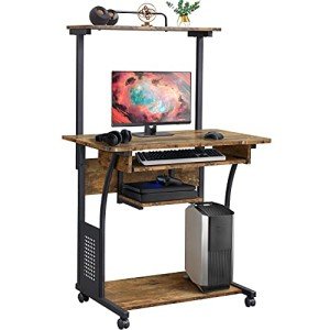 Yaheetech 3-Tier Rolling Home Office Computer Desk