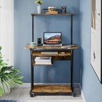 Yaheetech 3-Tier Rolling Home Office Computer Desk