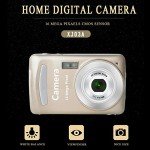Compact HD Mini Digital Camera for Teens - Gold