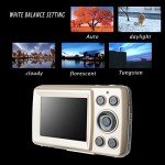 Compact HD Mini Digital Camera for Teens - Gold