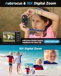 Autofocus 2.7K 48MP Kids Digital Camera with 64GB Card