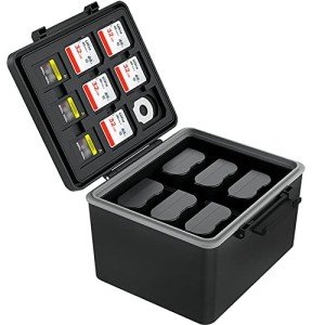 Camera Battery and Memory Card Storage Case