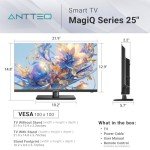 Antteq 25" Smart TV with ThinQ AI Remote